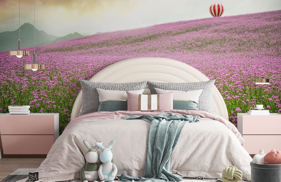 Papier peint mural Monde Florissant avec mur peint nature pour une chambre cozy