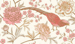 Papier peint mural Monde Rose fleurs et oiseaux élégance enchantée - Vignette | Mr Papier Peint