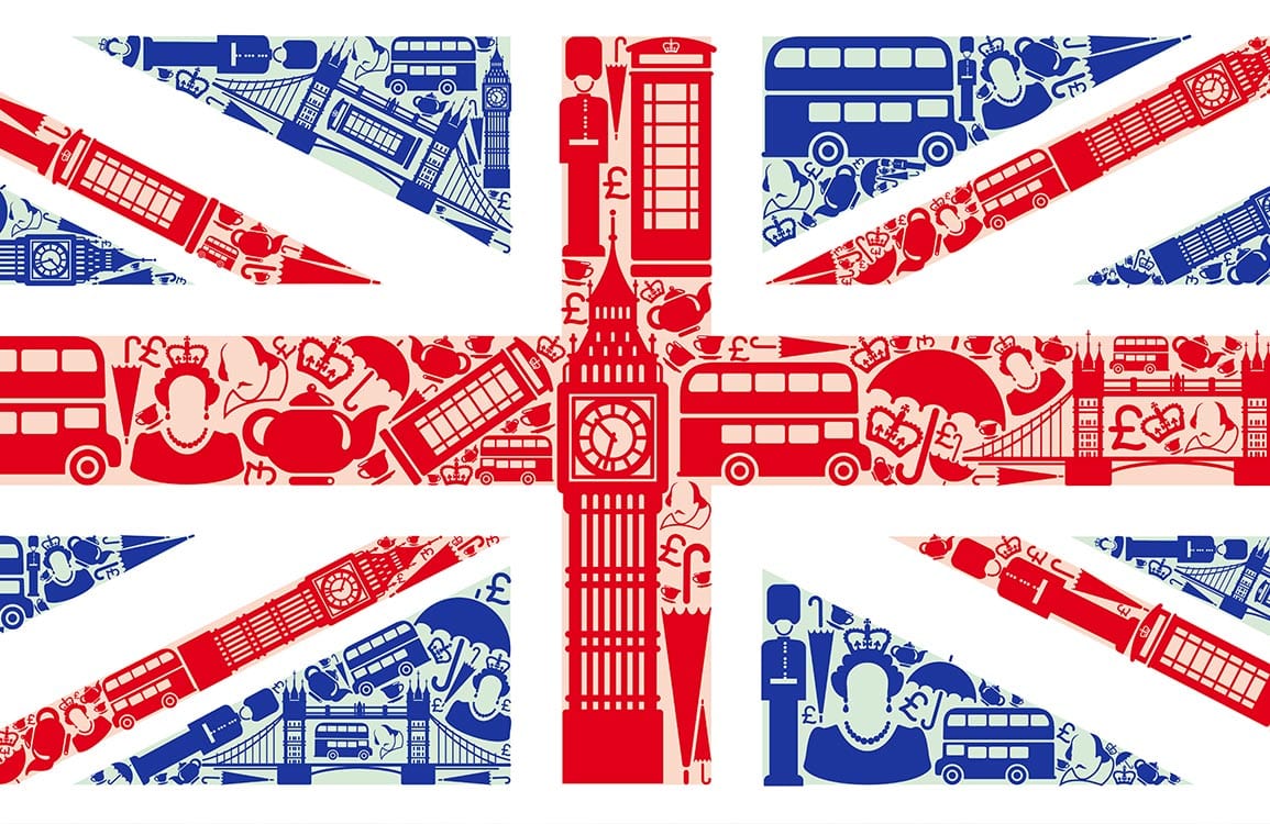 Papier peint mural montage Union Jack - Le meilleur Papier peint panoramique Sur mesure