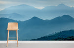Élégance sereine avec mural montagne brumeuse bleue - Vignette | Mr Papier Peint