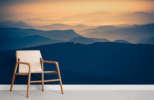 Papier peint mural Montagne Crépuscule - Le meilleur Papier peint panoramique Sur mesure