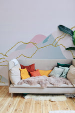 Montagne Ombrée Onirique Peint Mural pour Havre de Sérénité - Vignette | Mr Papier Peint