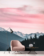 Papier peint mural Montagnes Enneigées Évasion panoramique hivernale - Vignette | Mr Papier Peint