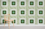 Papier Peint Mural Mosaïque de Carrés Verts - Vignette | Mr Papier Peint