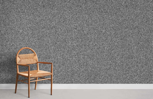 Chaise en rotin tissé et bois, idéale pour une peinture murale ou papier peint mural mosaïque