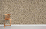 Élégance Terreuse avec Peint Mural Mosaïque Marron - Vignette | Mr Papier Peint