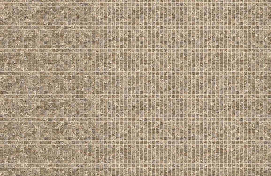 Rough speckled beige mosaic tiles for papier peint mural mosaïque marron style