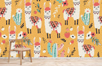 Papier peint mural motif alpaga - Vignette | Mr Papier Peint