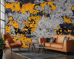 Papier peint mural blocs dorés fissurés éclat de luxe contemporain - Vignette | Mr Papier Peint
