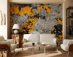 Papier peint mural blocs dorés fissurés éclat de luxe contemporain - Vignette | Mr Papier Peint