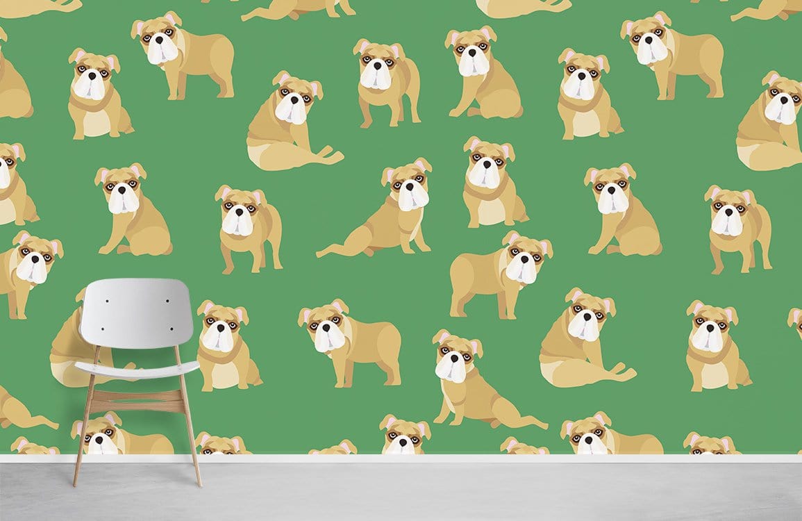 Papier peint mural motif Bulldog - Le meilleur Papier peint panoramique Sur mesure