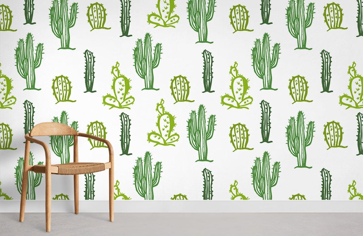 Papier peint mural motif cactus - Le meilleur Papier peint panoramique Sur mesure