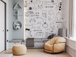 Papier Peint Mural Motif Chat Blanc - Vignette | Mr Papier Peint