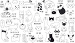 Papier Peint Mural Motif Chat Blanc - Vignette | Mr Papier Peint