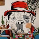 Papier peint mural motif chien Doodle - Vignette | Mr Papier Peint