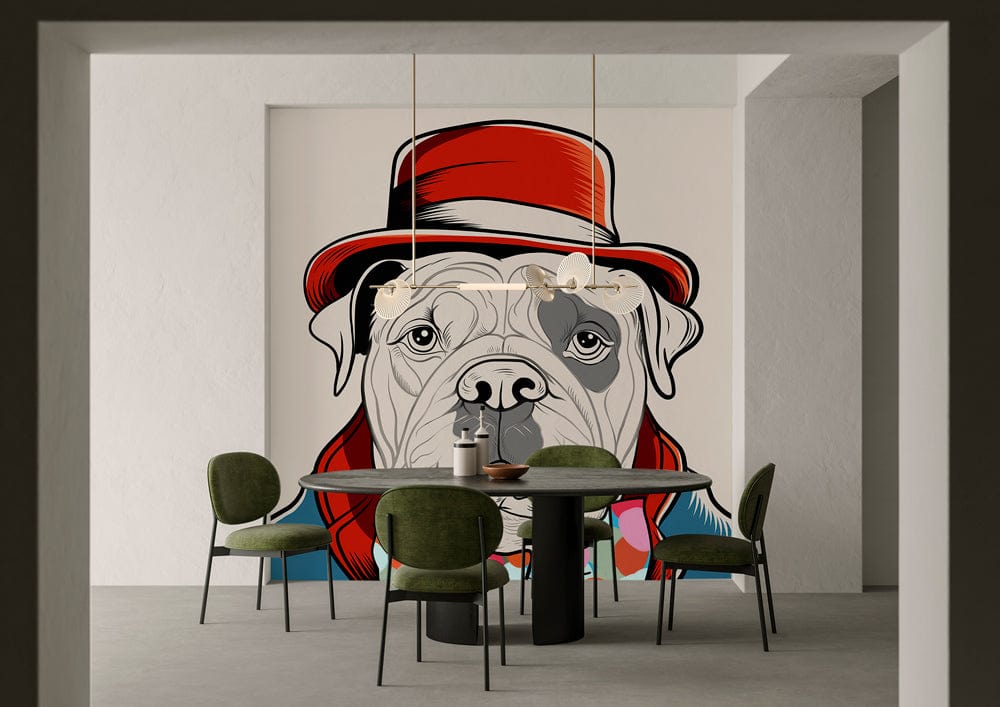 Papier peint mural motif chien Doodle - Le meilleur Papier peint panoramique Sur mesure