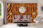 Papier peint mural motif fourrure de tigre sauvage - Vignette | Mr Papier Peint