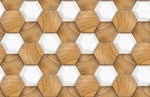 Papier peint mural motif hexagonal - Vignette | Mr Papier Peint