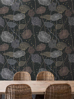 Papier peint mural aux méduses fleuries entre mer et jardin - Vignette | Mr Papier Peint