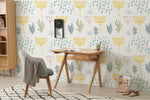 Papier peint mural motif plantes peintes - Vignette | Mr Papier Peint