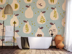 Papier peint mural motif poires - Vignette | Mr Papier Peint