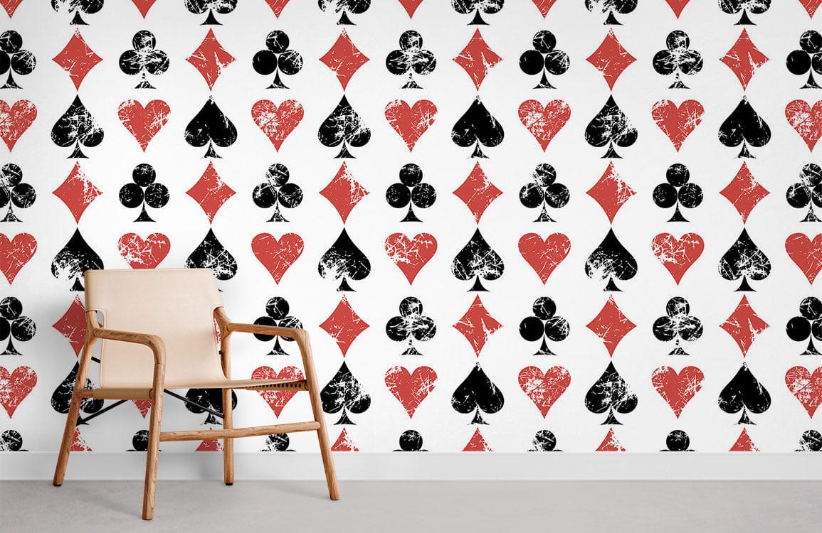 Papier peint mural motif poker - Le meilleur Papier peint panoramique Sur mesure