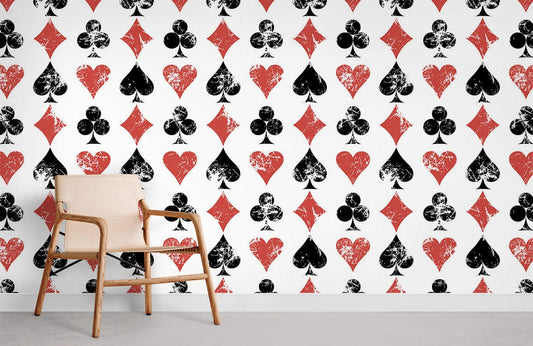 Papier peint mural motif poker - Le meilleur Papier peint panoramique Sur mesure