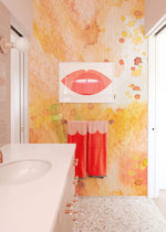 Papier peint mural motif tache orange - Vignette | Mr Papier Peint