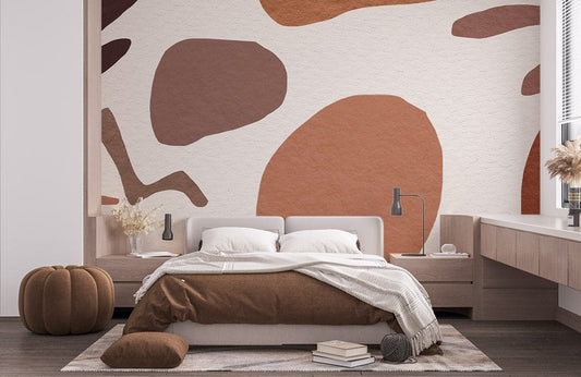 Papier peint mural motif vache marron - Le meilleur Papier peint panoramique Sur mesure