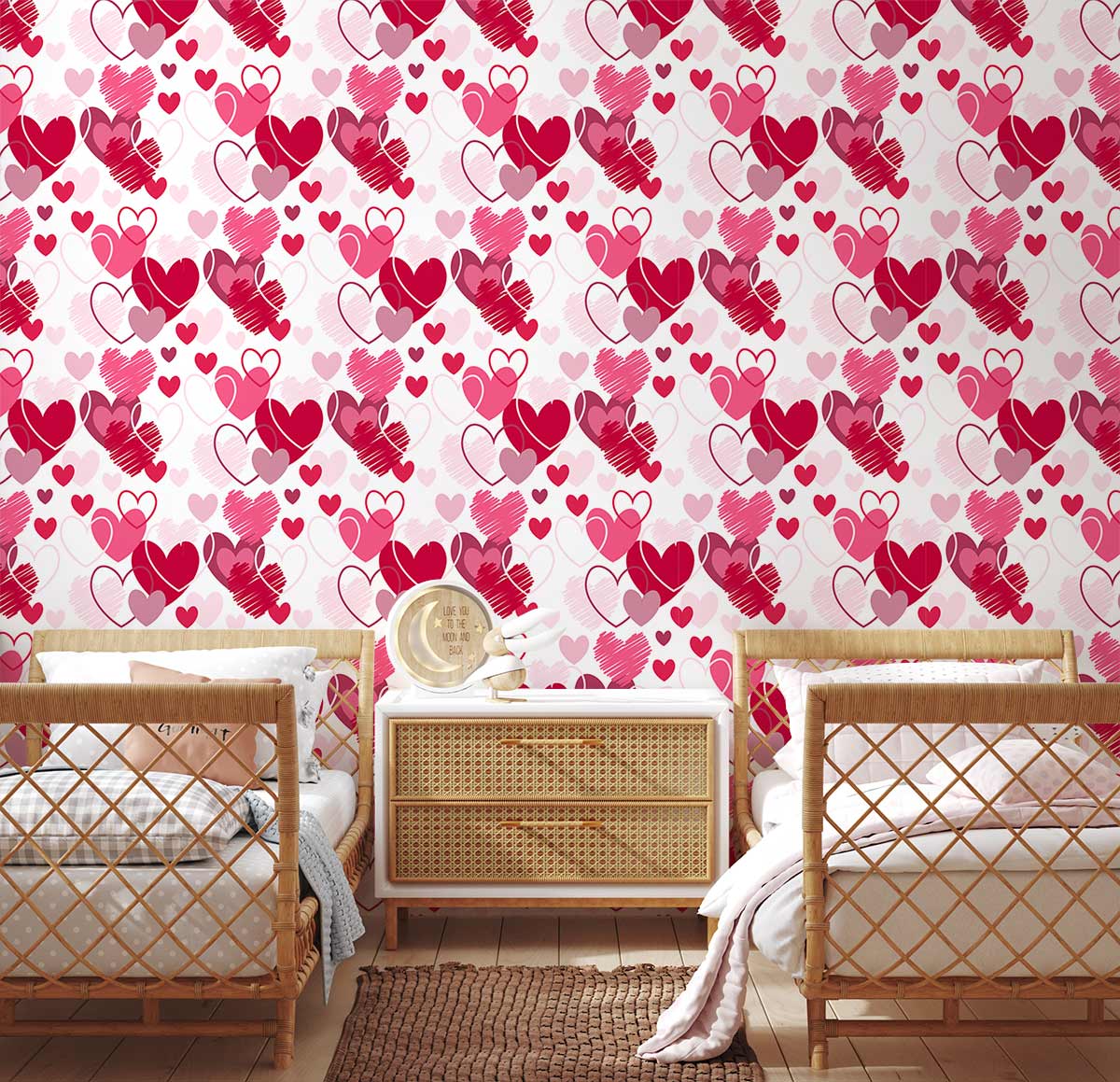 Papier peint mural Motifs d’Amour - Le meilleur Papier peint panoramique Sur mesure