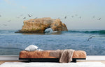 Évasion marine avec papier peint panoramique Mouette et Rocher - Vignette | Mr Papier Peint