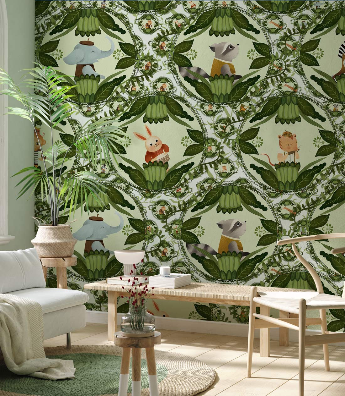 Papier peint mural Musiciens Animaux - Le meilleur Papier peint panoramique Sur mesure