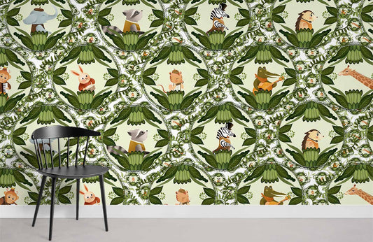 Papier peint mural Musiciens Animaux - Le meilleur Papier peint panoramique Sur mesure