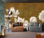 Élégance sereine avec le mural nénuphar blanc papier peint panoramique - Vignette | Mr Papier Peint