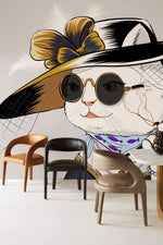 Papier peint mural Noble Dame Chat - Vignette | Mr Papier Peint