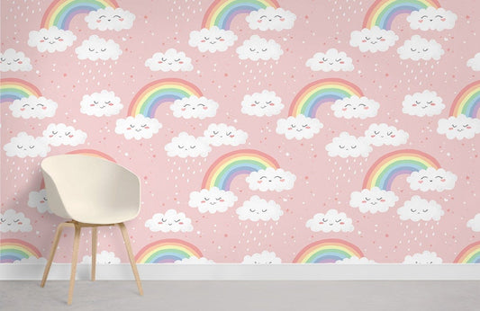 Papier peint mural Nuages & Arc-en-ciel - Le meilleur Papier peint panoramique Sur mesure