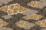 Papier Peint Mural Nuages Auspicieux Marrons Sérénité et Élégance - Vignette | Mr Papier Peint