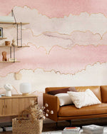 Murals Nuages Roses Rêveurs Papier Peint Mural Évasion Poétique - Vignette | Mr Papier Peint