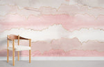 Murals Nuages Roses Rêveurs Papier Peint Mural Évasion Poétique - Vignette | Mr Papier Peint