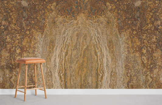 Papier peint mural unique avec motif Œil, décor mural Œil de Minerai, mobilier élégant