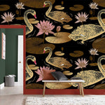 Papier Peint Mural Oie et Lotus - Vignette | Mr Papier Peint