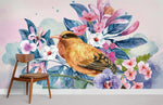 Papier peint mural Oiseau dans Fleurs II - Vignette | Mr Papier Peint