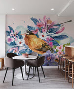 Papier peint mural Oiseau dans Fleurs II - Vignette | Mr Papier Peint