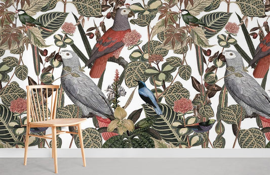 Papier peint mural Oiseau de la jungle - Le meilleur Papier peint panoramique Sur mesure