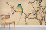 Papier peint mural Oiseau et Fleurs - Vignette | Mr Papier Peint