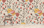 Papier peint mural Oiseaux Endormis - Vignette | Mr Papier Peint