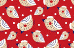 Papier peint mural Oiseaux et Fraises - Vignette | Mr Papier Peint