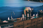 Murale Ombrée Bleue Évasion Panoramique en Papier Peint Mural - Vignette | Mr Papier Peint