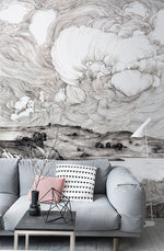 Papier Peint Mural Orage sur le Lac - Vignette | Mr Papier Peint