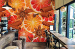 Papier peint mural orange à la cannelle - Vignette | Mr Papier Peint